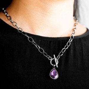 Purple Toggle Necklace